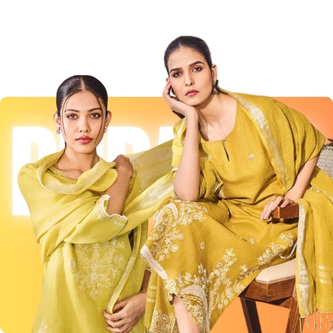Three-Piece Dupatta Set's