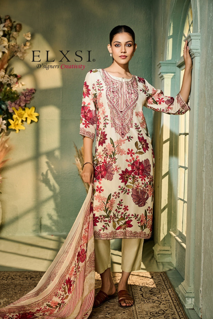 Best seller women's Cream Dupatta Set