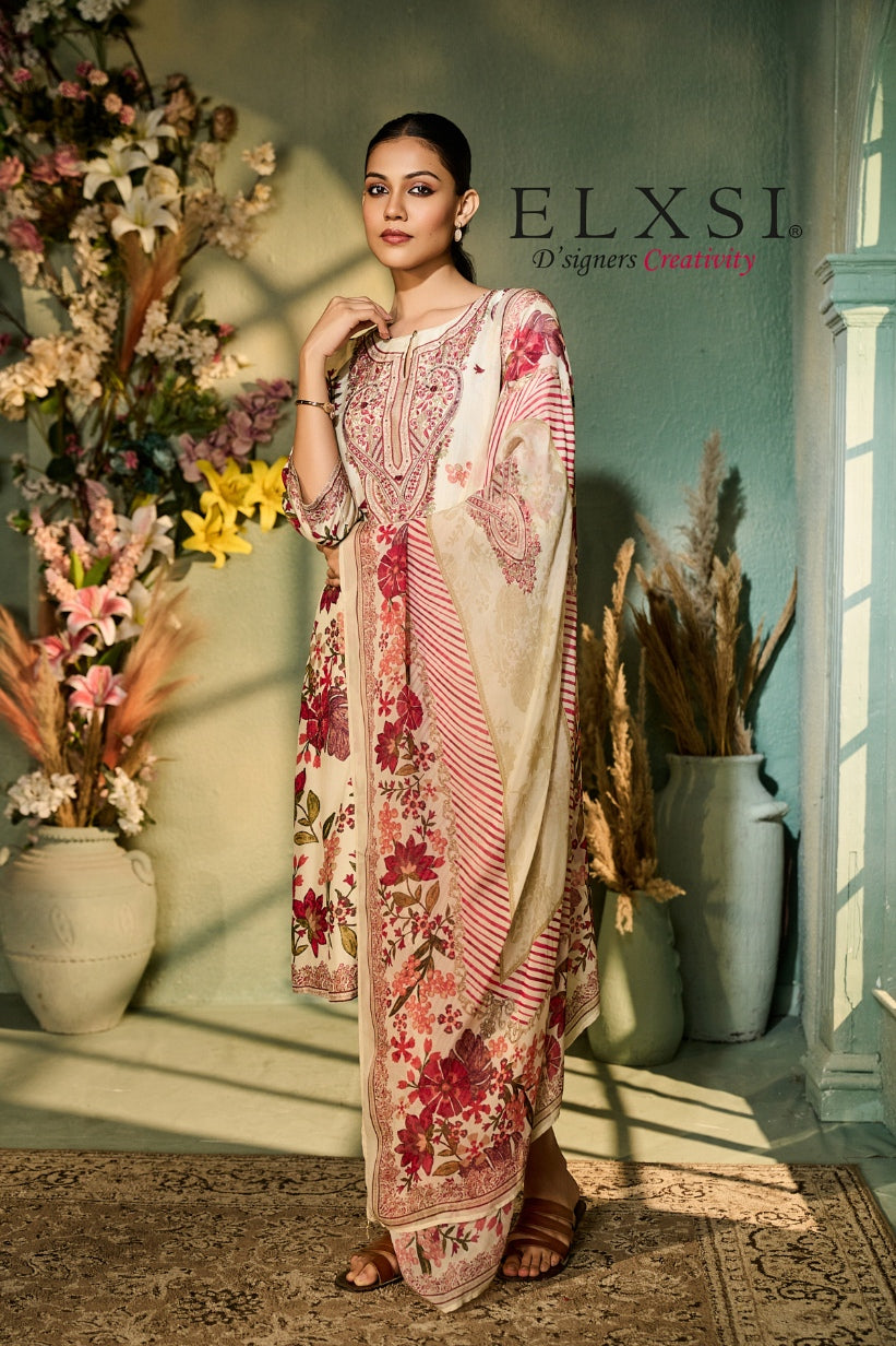 Dupatta Set - Cream