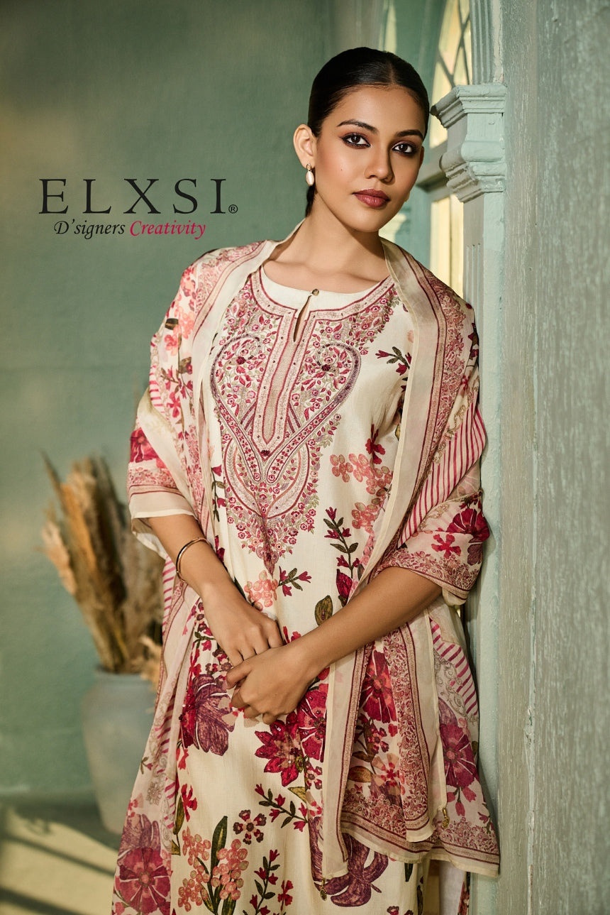 Dupatta Set - Cream