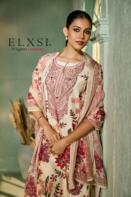 Dupatta Set - Cream