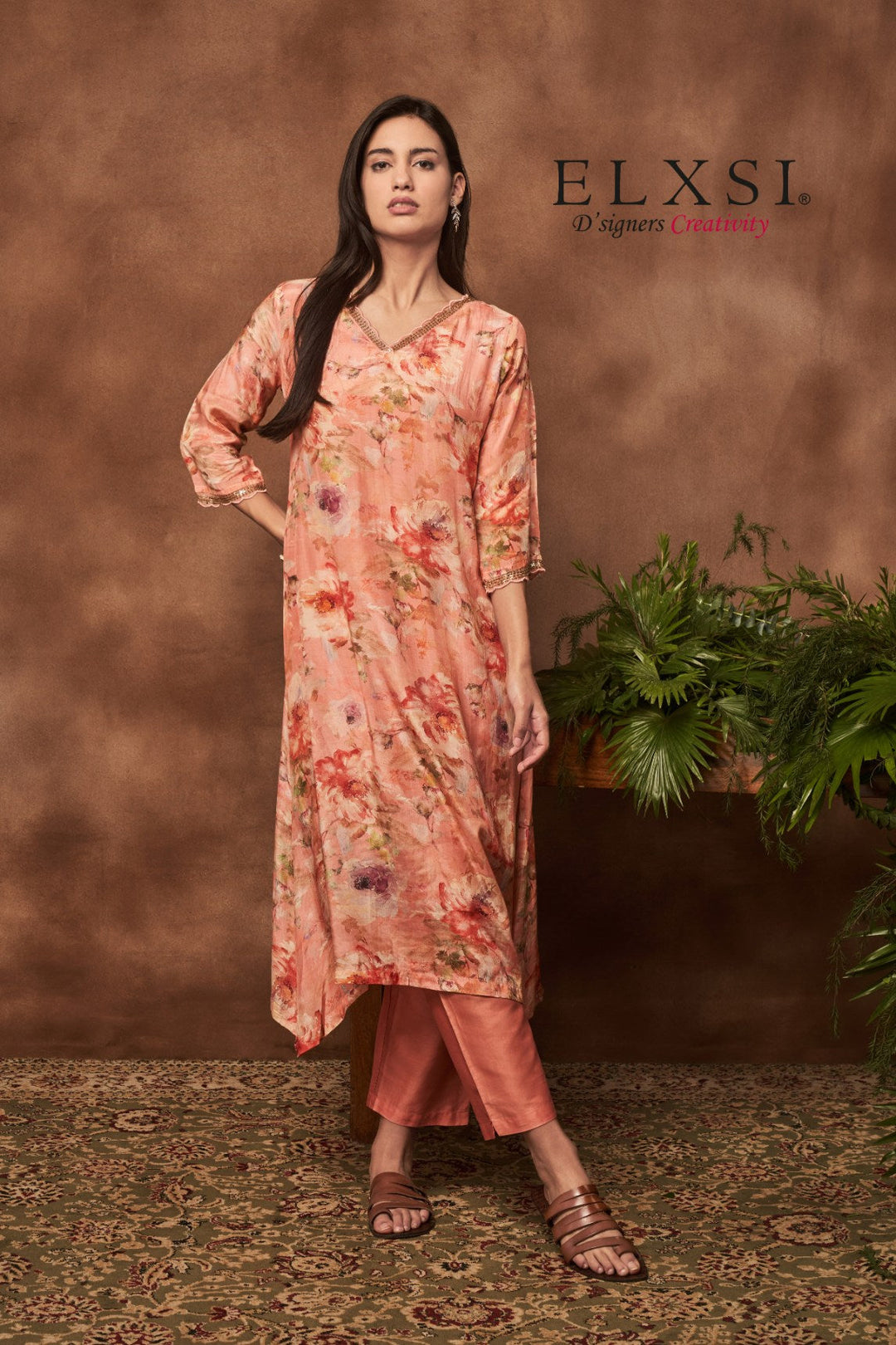 Kurta Set - Peach