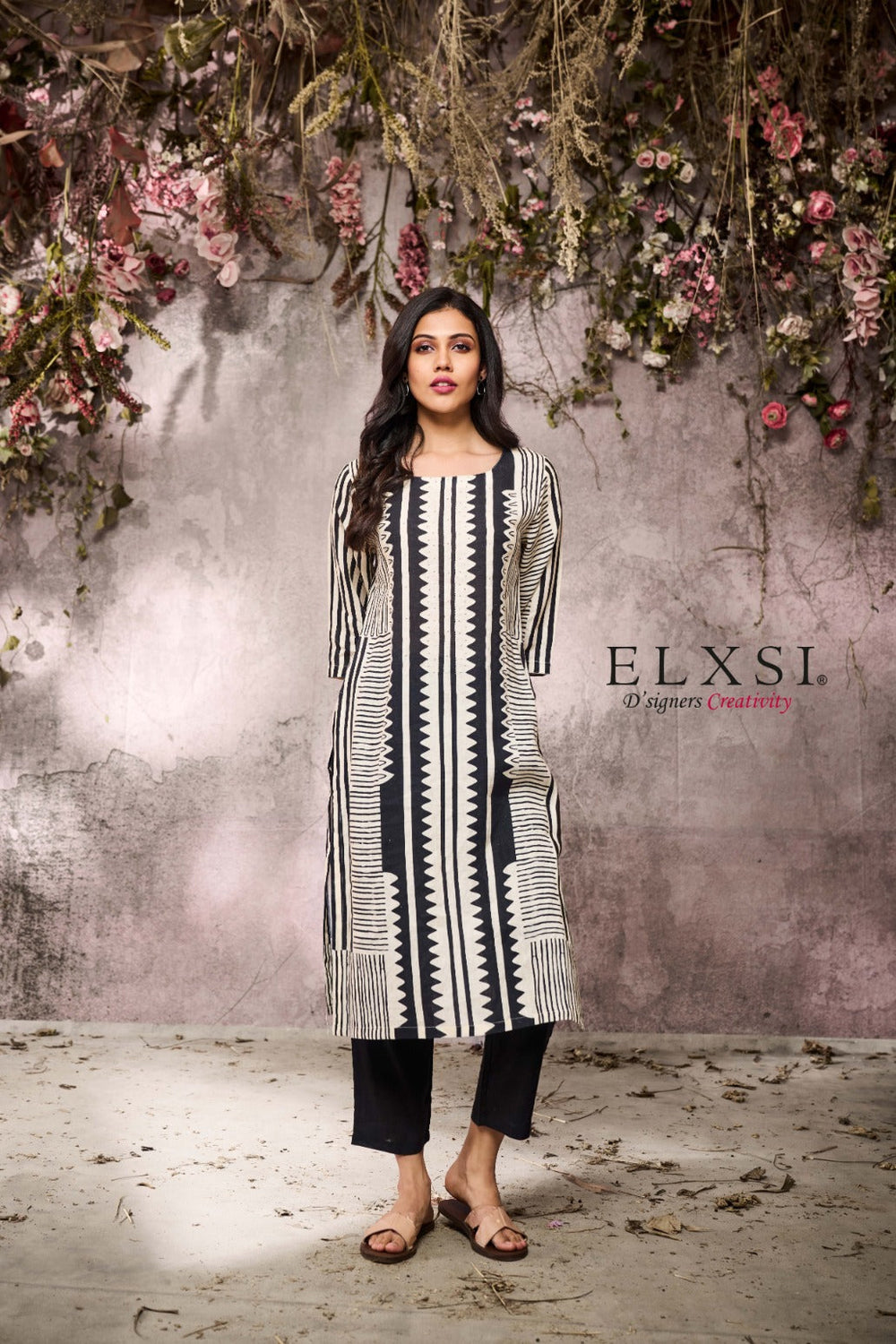 Linen Black Kurta Set elxsi