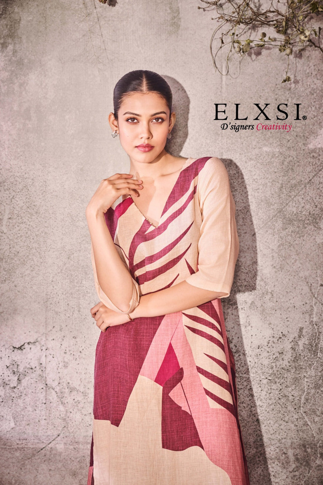 Linen Beige Kurta Set elxsi