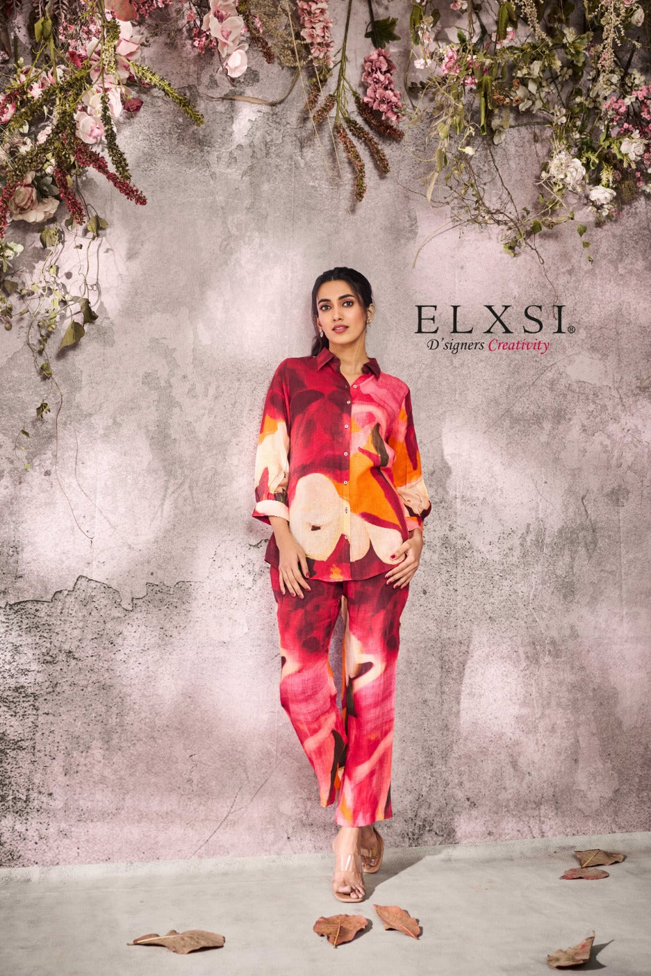 elxsi Linen Multi Co Ord Set