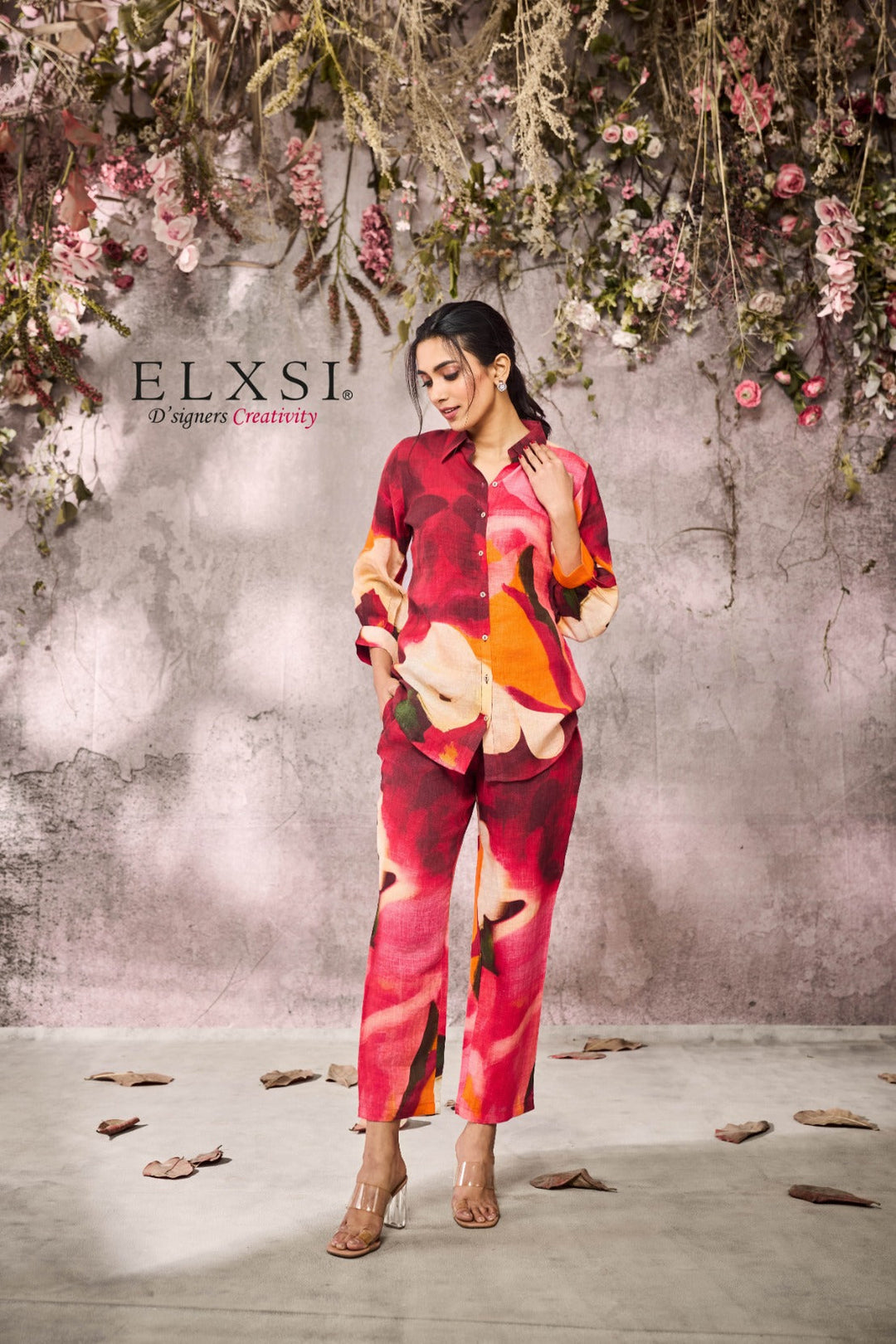 elxsi Linen Multi Co Ord Set