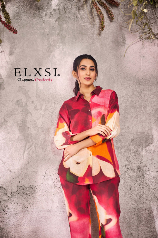 elxsi Linen Multi Co Ord Set