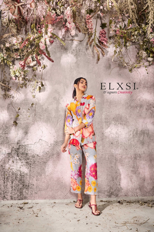 elxsi Linen Grey Co Ord Set