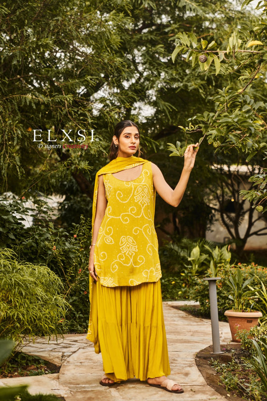 Dupatta Set - Yellow