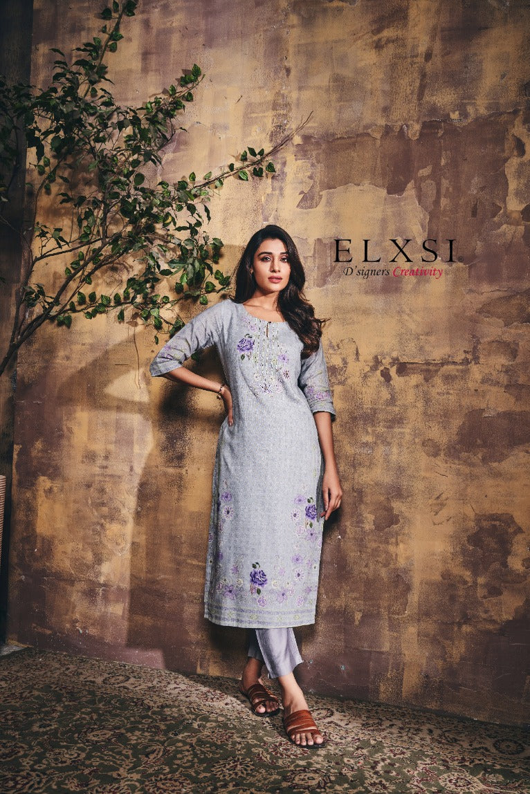 Grey Kurta Set