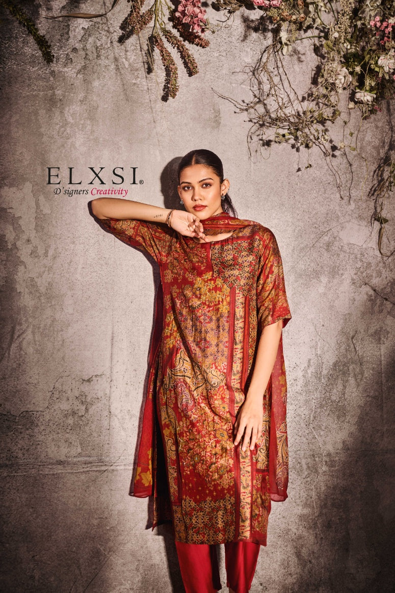 Dupatta Set - Red