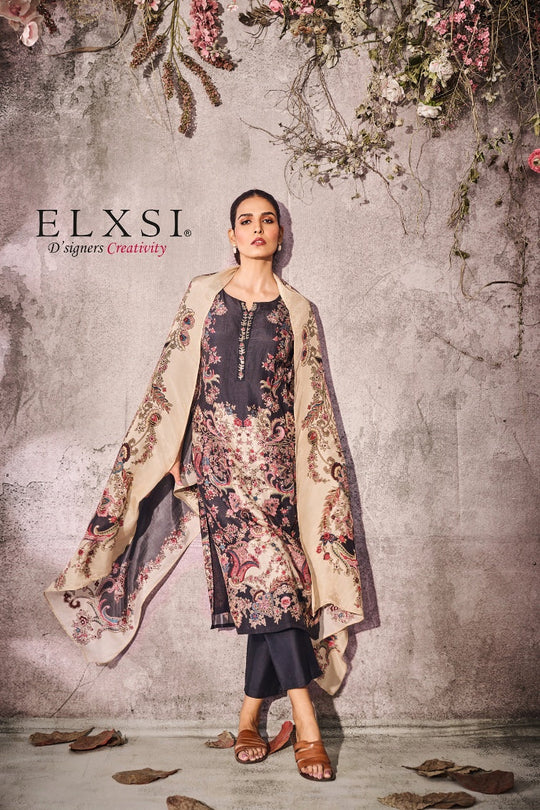 Black Dupatta Set