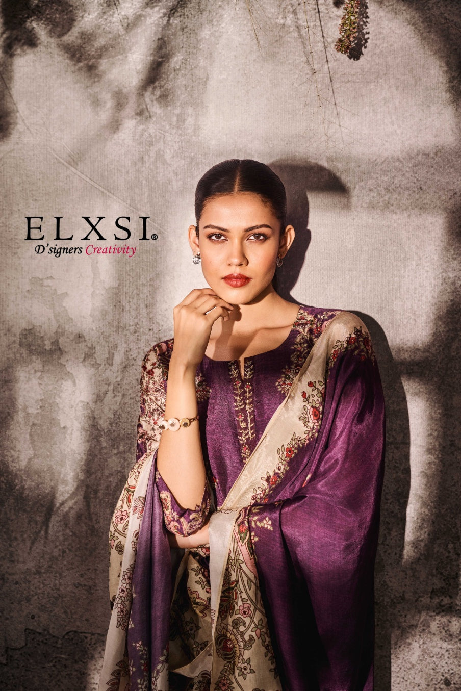 Dupatta Set - Purple