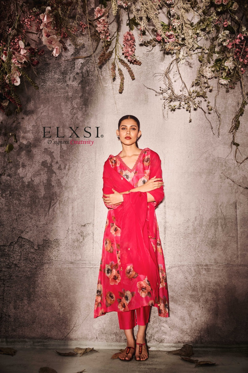 Pink Dupatta Set