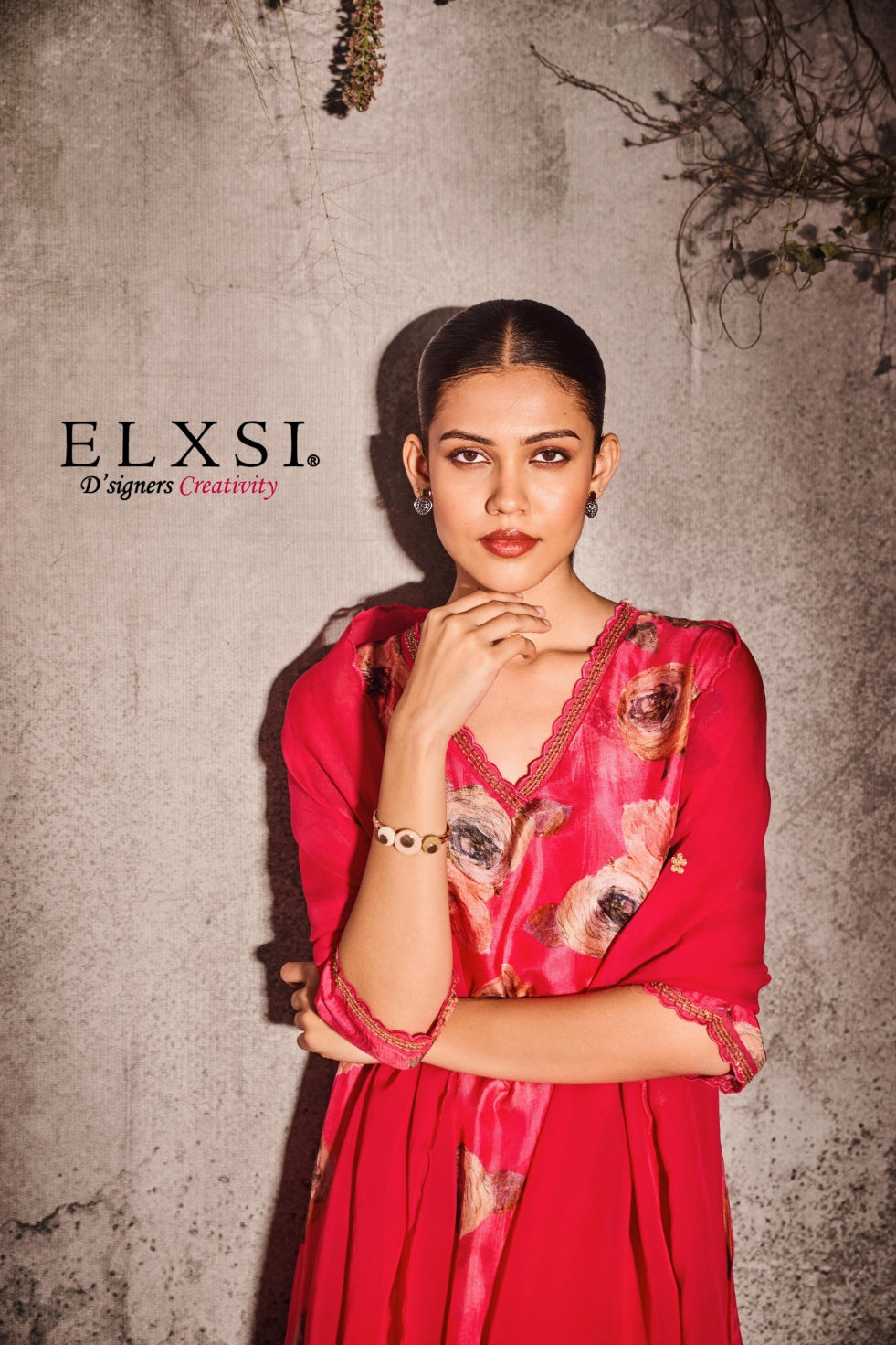 Dupatta Set - Pink
