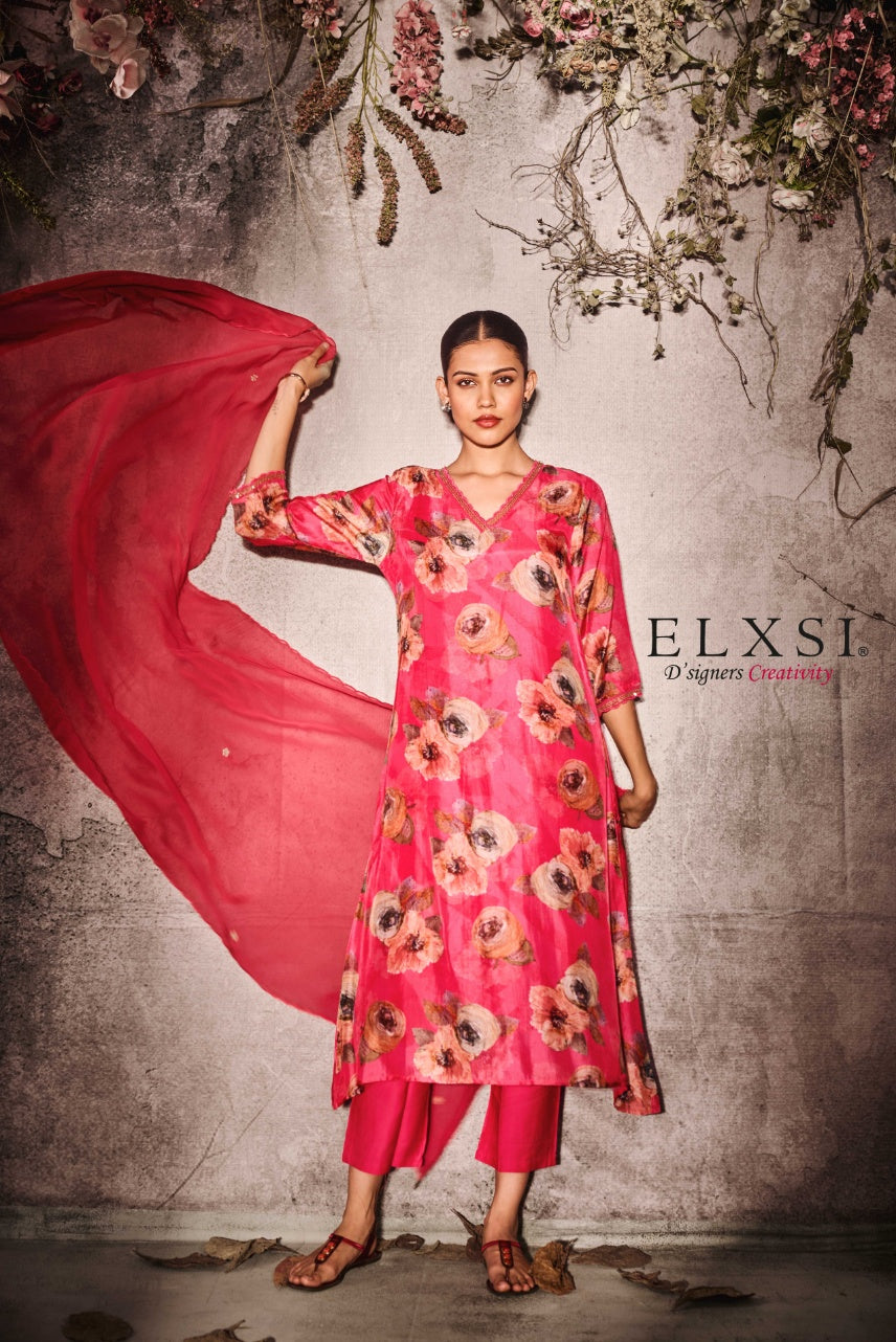 Dupatta Set - Pink