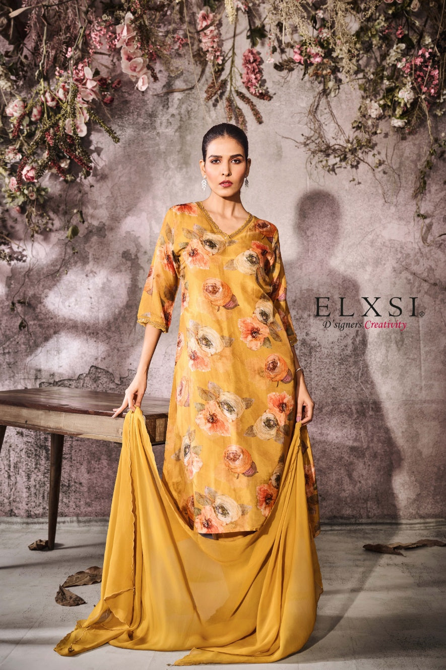 Yellow Dupatta Set