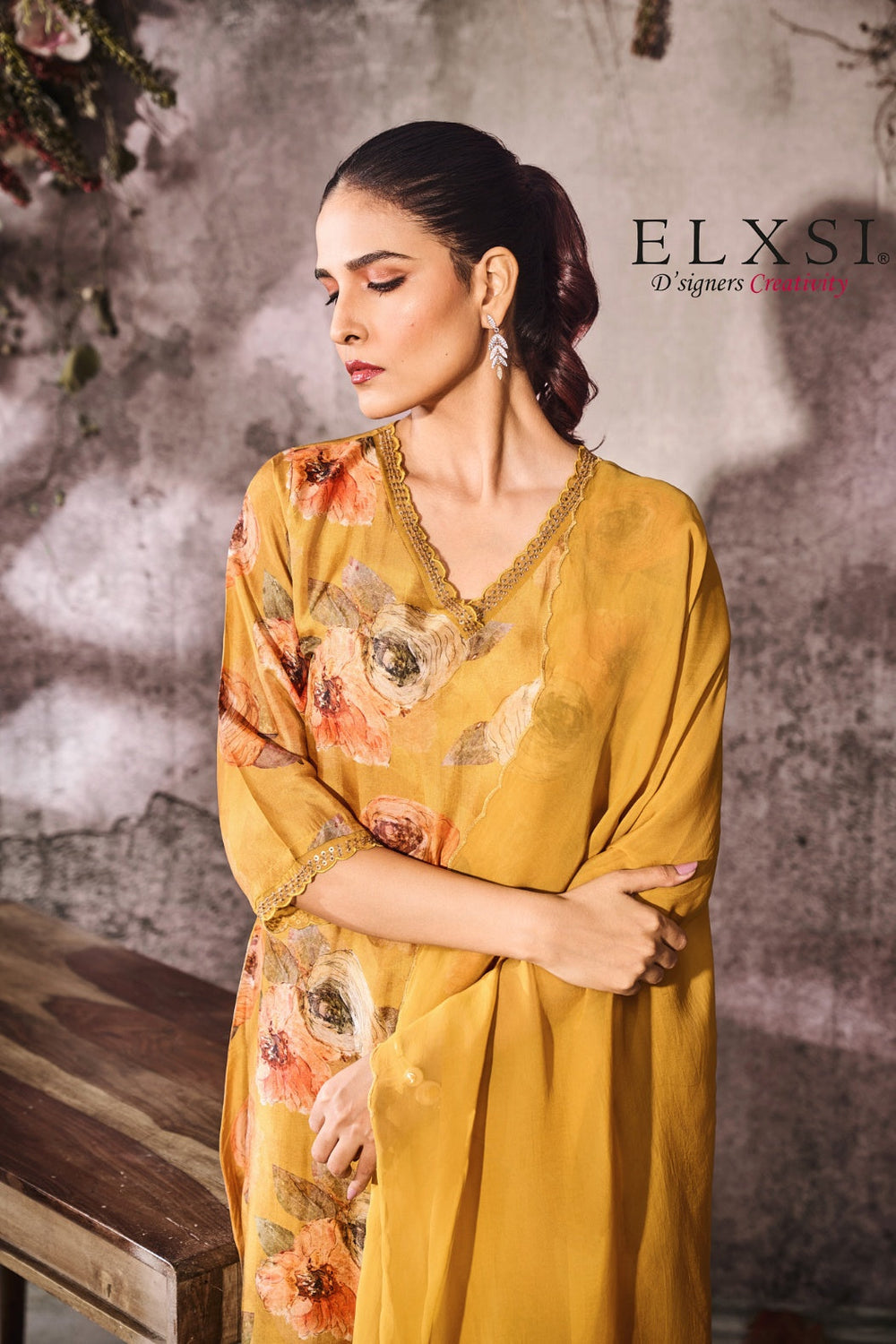 Dupatta Set - Yellow