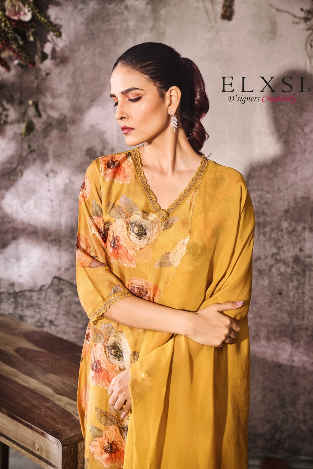 Dupatta Set - Yellow