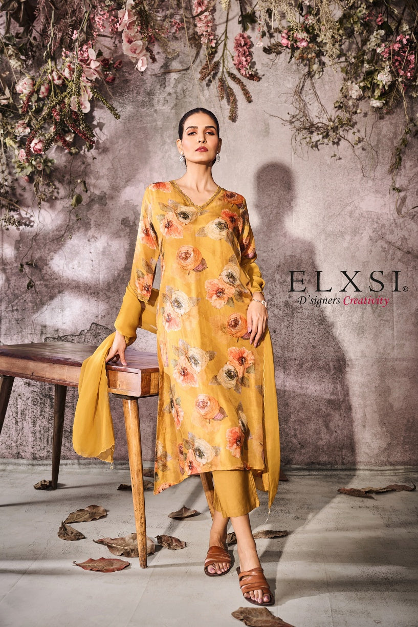 Dupatta Set - Yellow