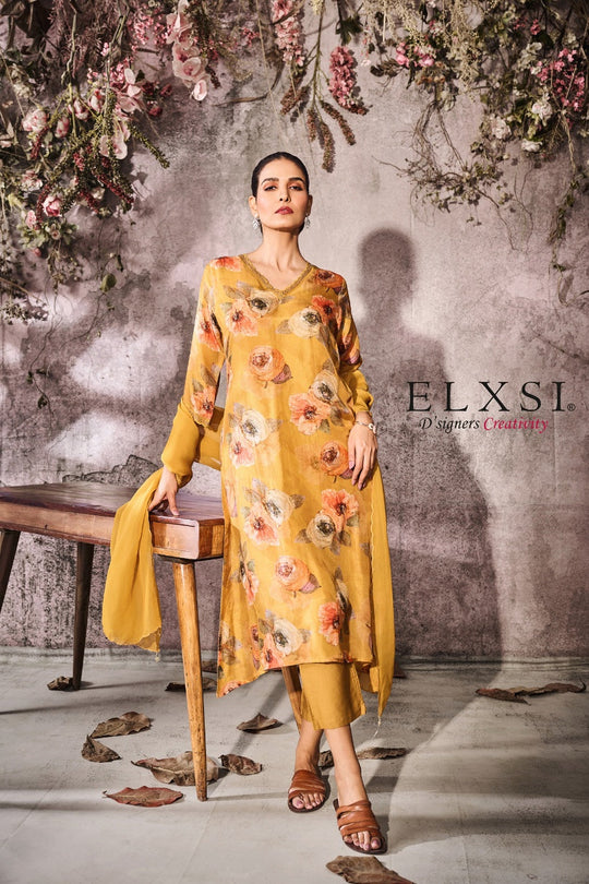 Dupatta Set - Yellow