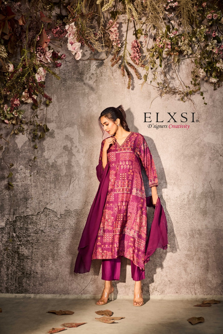 Dupatta Set - Purple