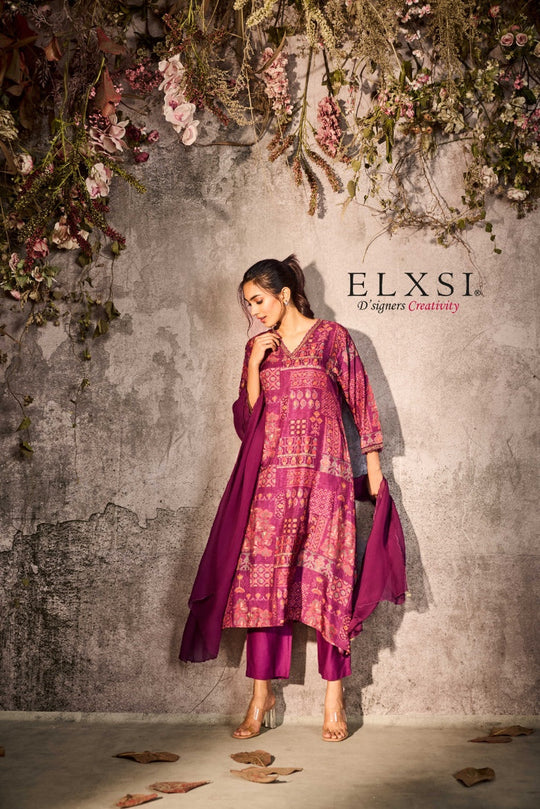 Dupatta Set - Purple