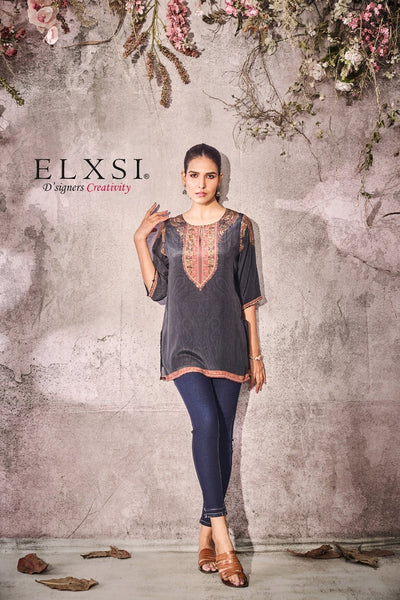Short Kurta - Black