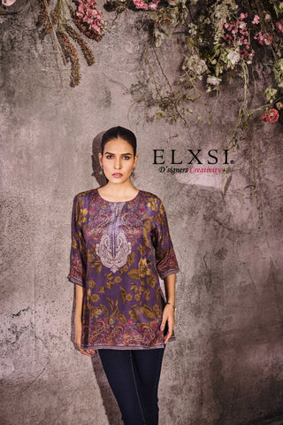 Short Kurta - Purple