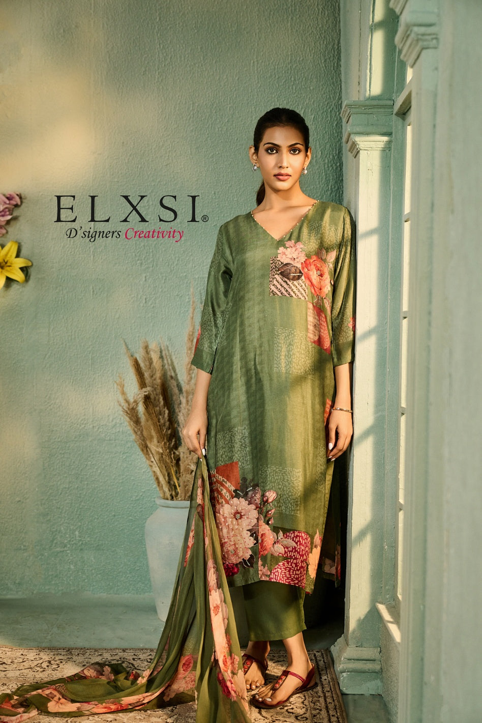 Dupatta Set - Green