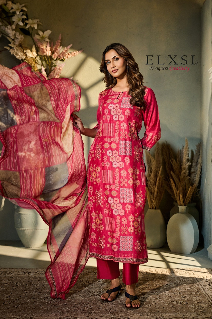 Dupatta Set - Pink
