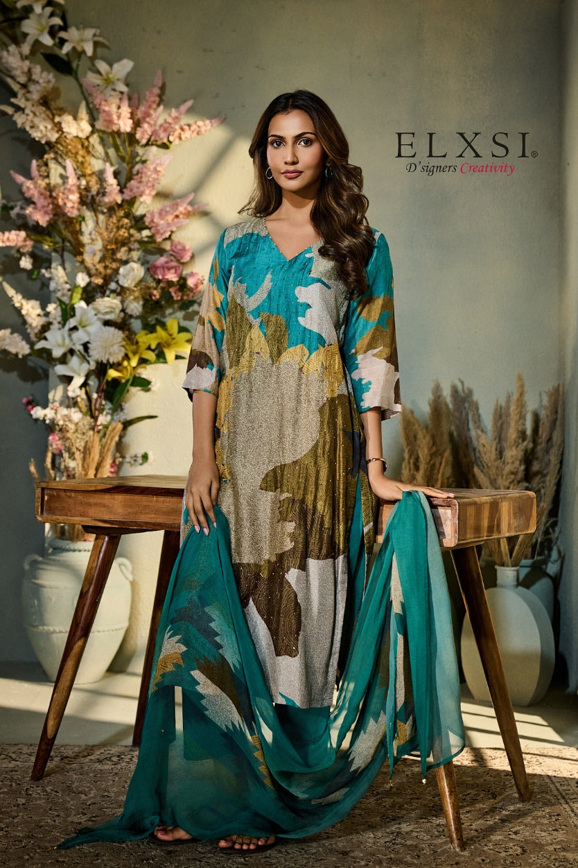 Dupatta Set - Green