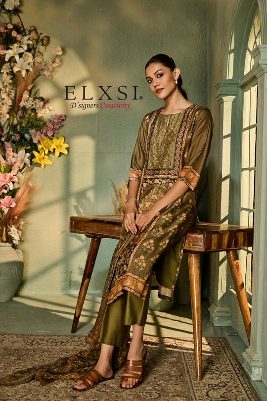 Dupatta Set - Mehandi
