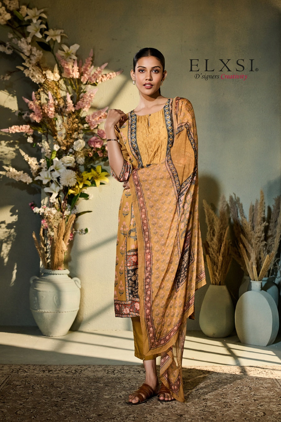Dupatta Set - Yellow