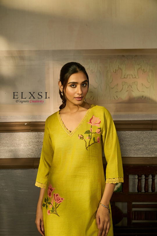 Kurta Set - Yellow