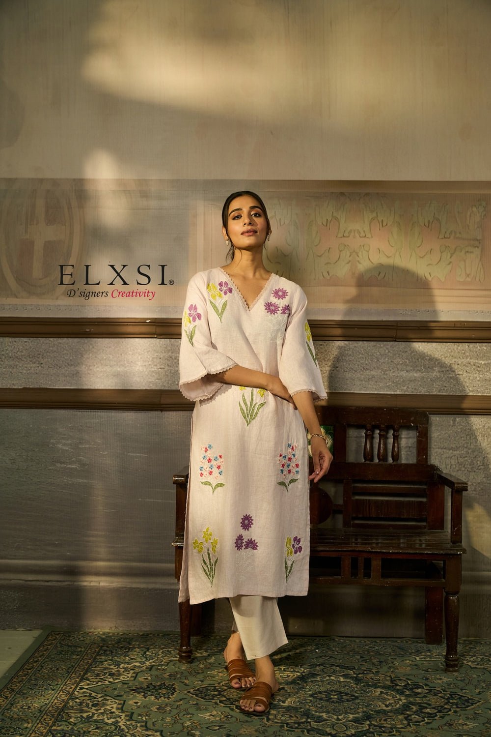 Ideal for Navratri colour days, Diwali get-togethers, and wedding functions women's Premium Green Kurta Set Elxsi