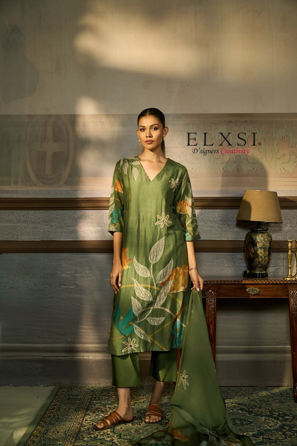 Dupatta Set - Green