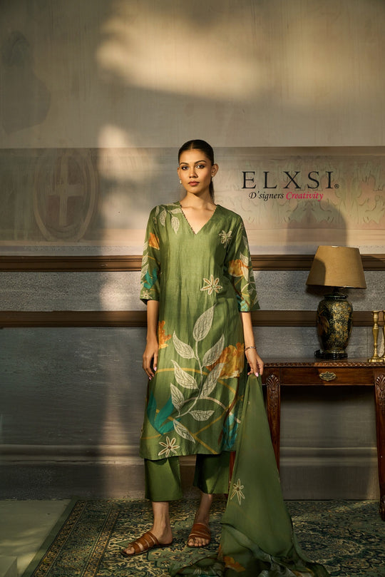 Dupatta Set - Green
