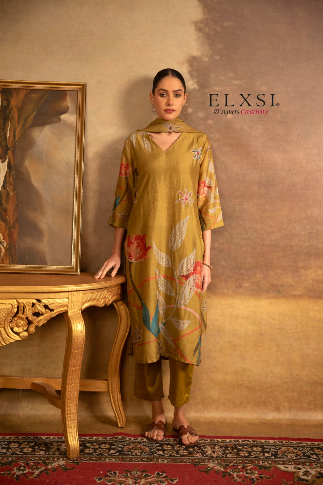 Best seller women's Yellow Dupatta Set