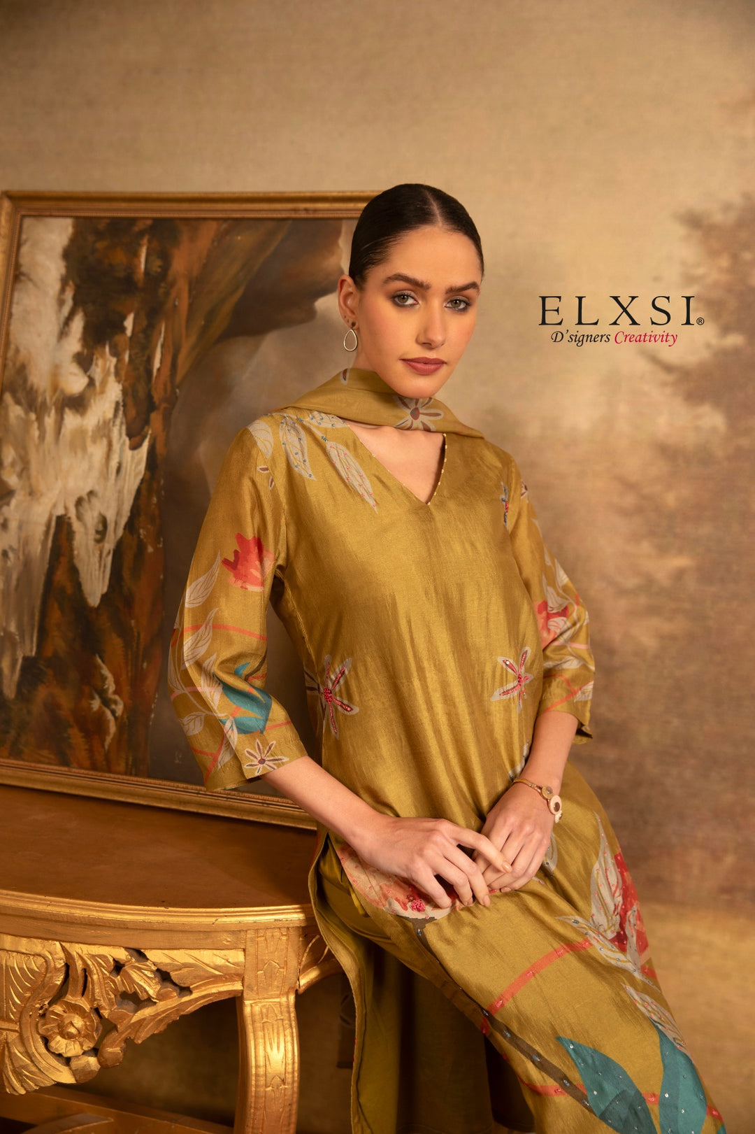 Dupatta Set - Yellow