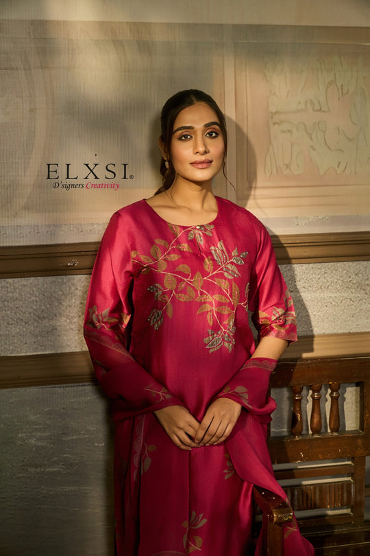 Ideal for Navratri colour days, Diwali get-togethers, and wedding functions women's Premium Green Kurta Set Elxsi