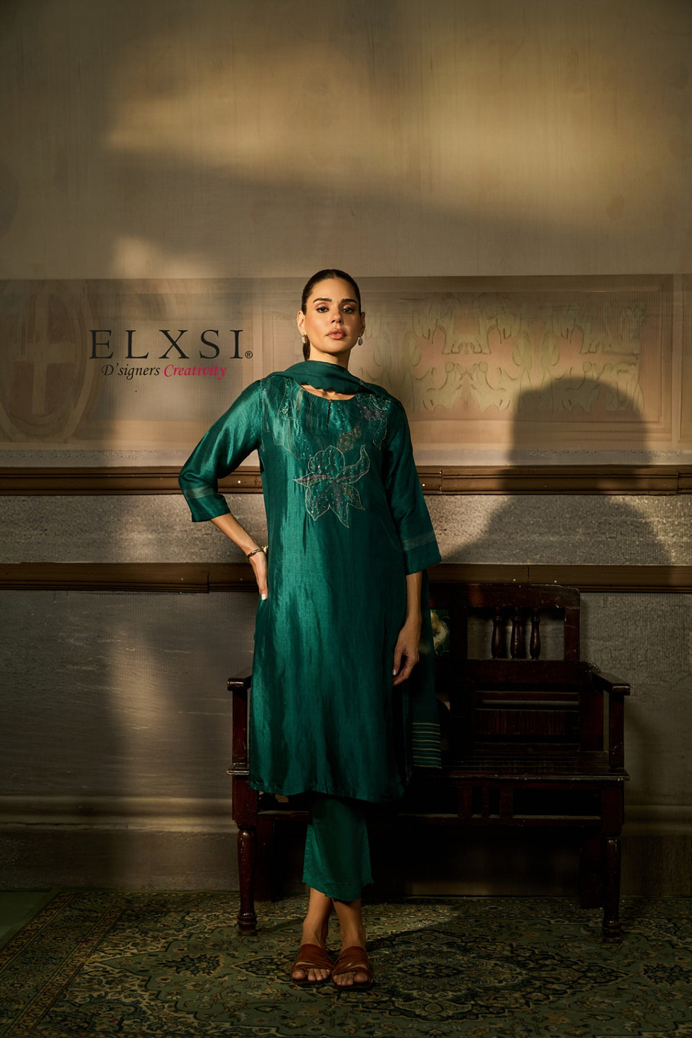 Dupatta Set - Green