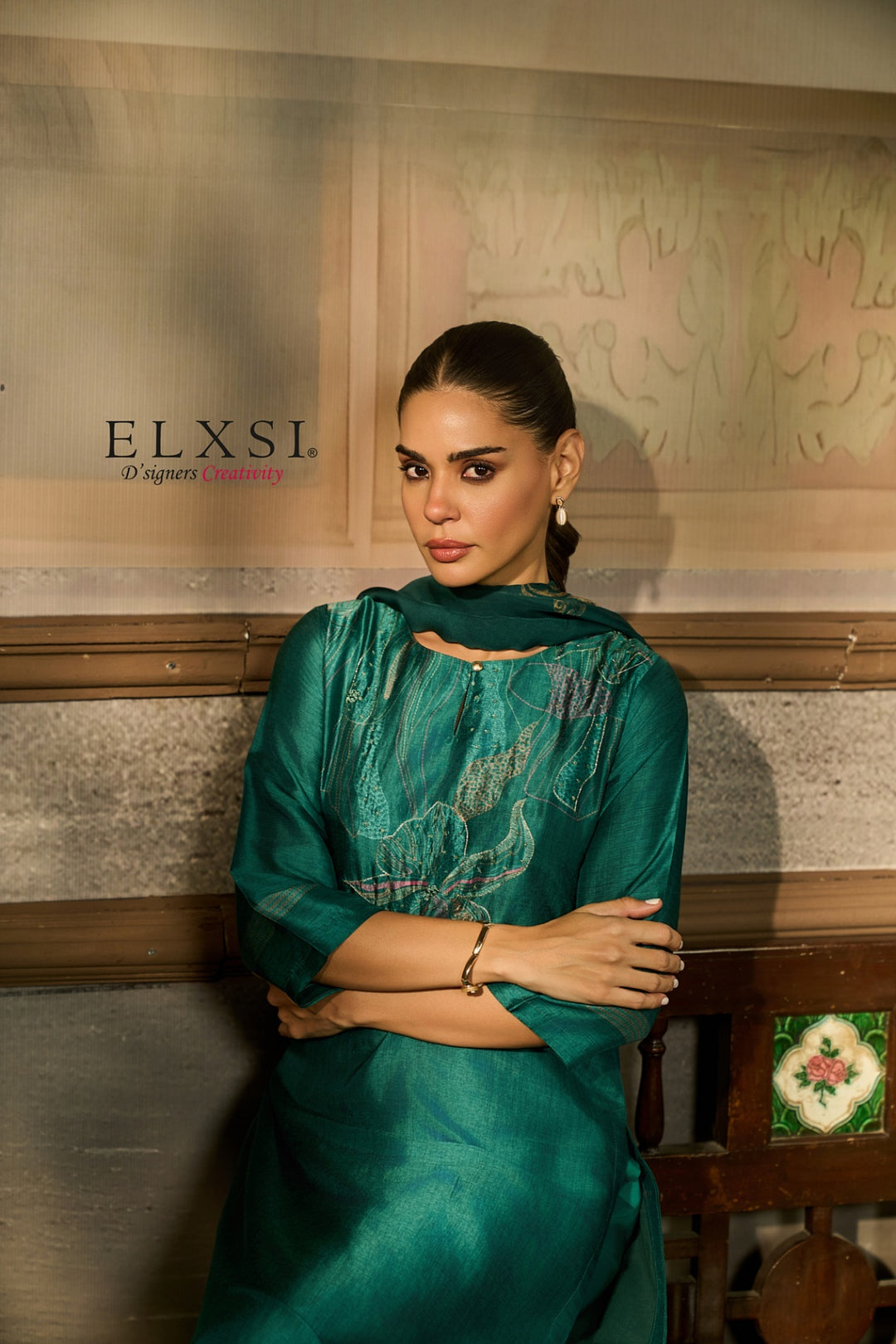 Dupatta Set - Green