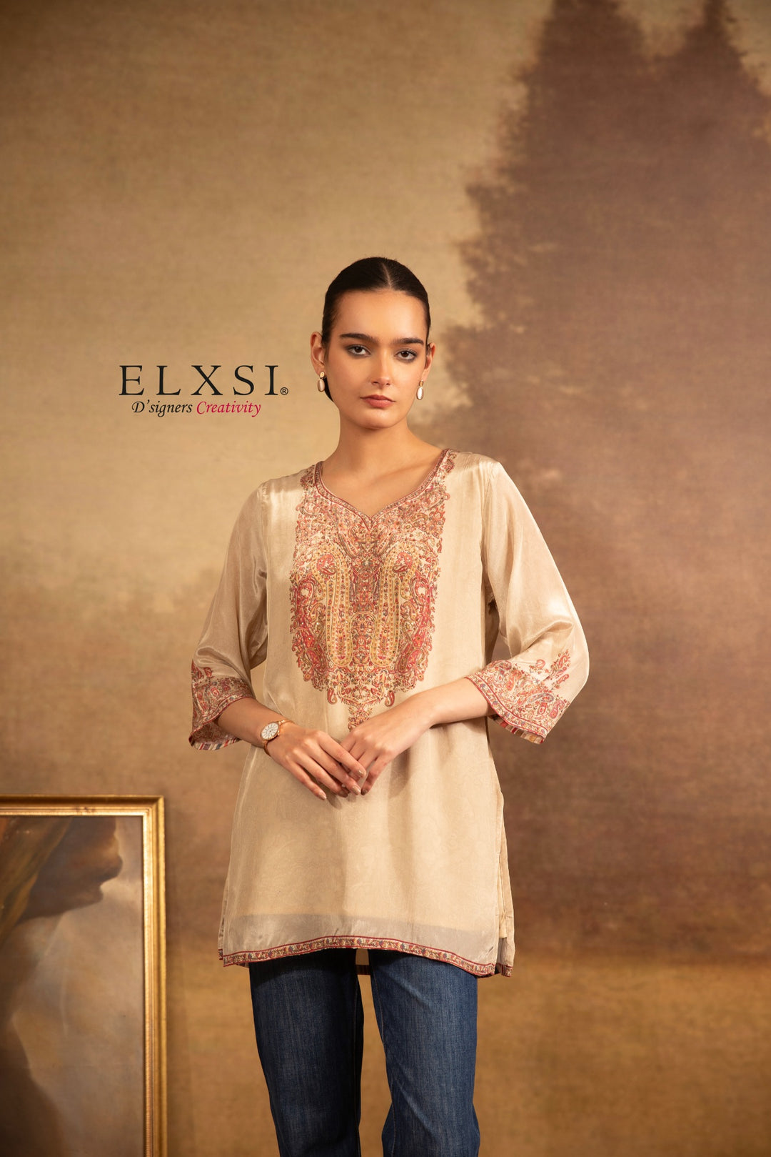 Best seller women's Cream Short Kurta