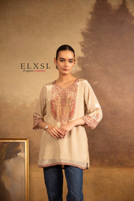 Best seller women's Cream Short Kurta
