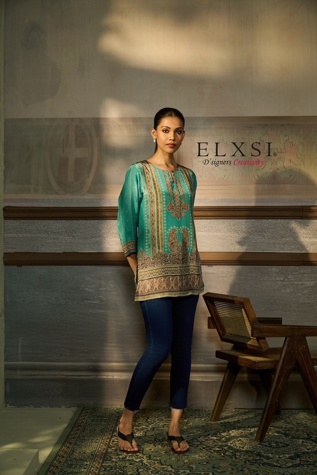 Short Kurta - Green
