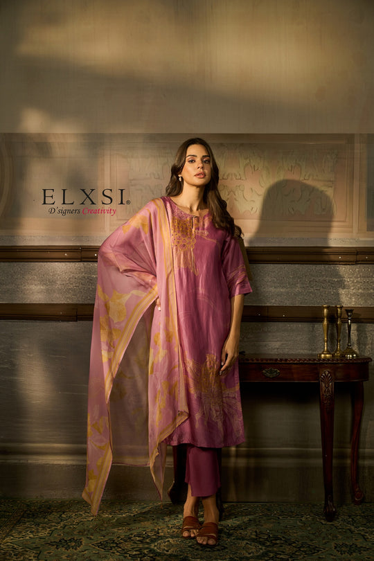 Designed for Navratri, Diwali, Karva Chauth pujas and wedding functions Special women's Premium Maroon Dupatta Set Elxsi