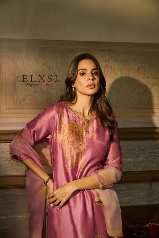 Dupatta Set - Pink