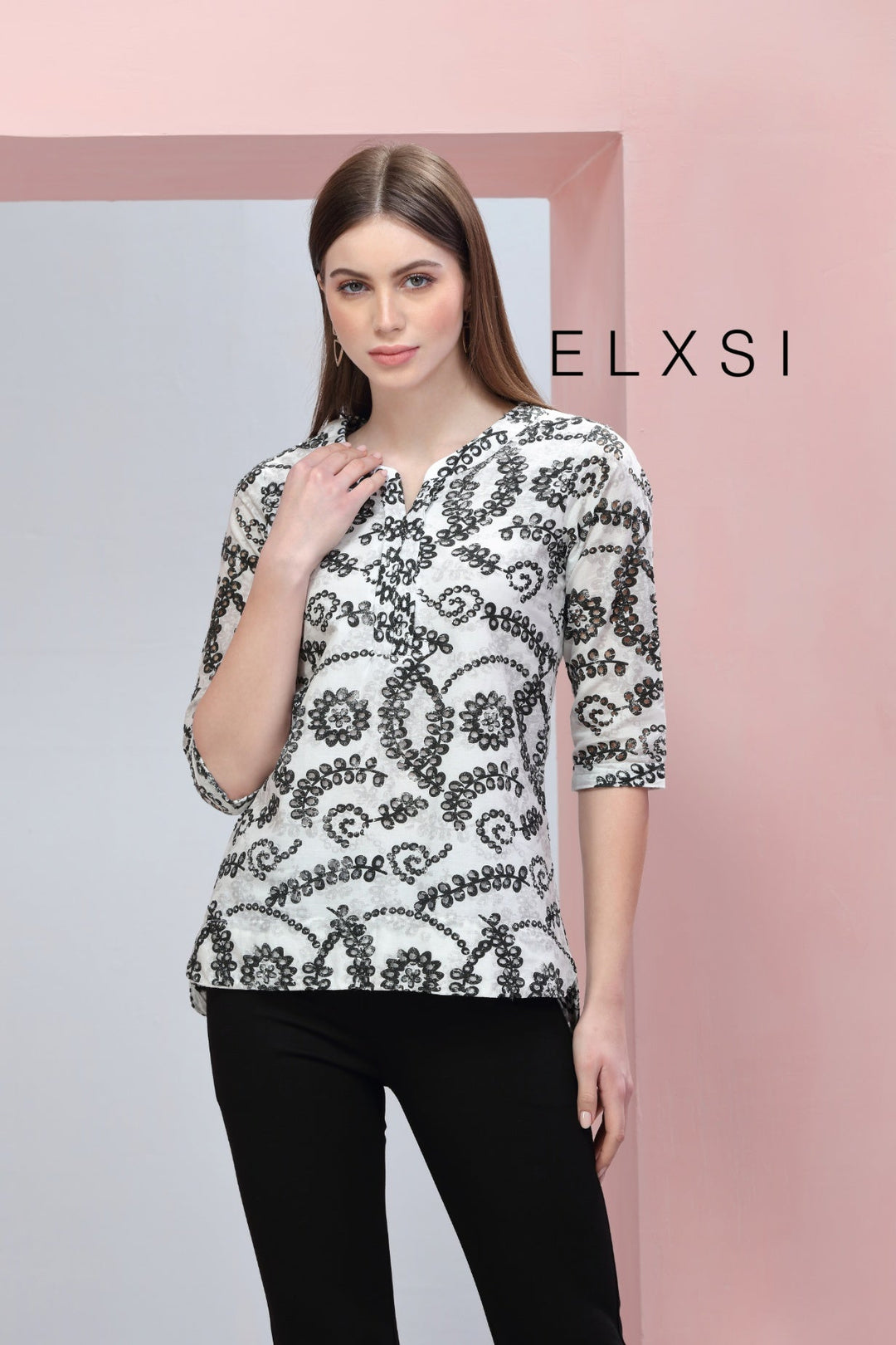 Women's Top | Black | Casual wear | Office Wear | Party Wear | Elxsi 