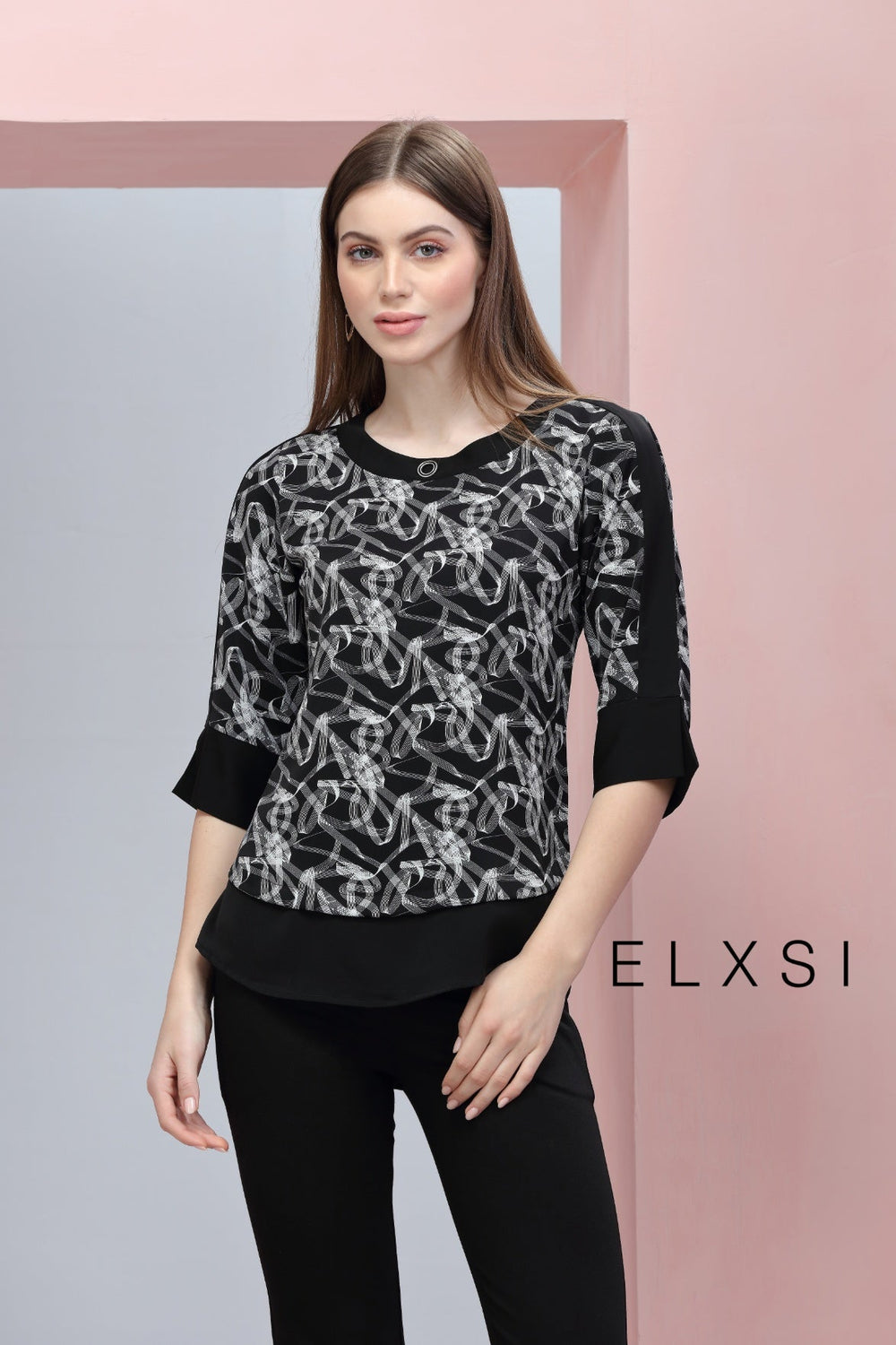 Women's Top | Black | Casual wear | Office Wear | Party Wear | Elxsi 